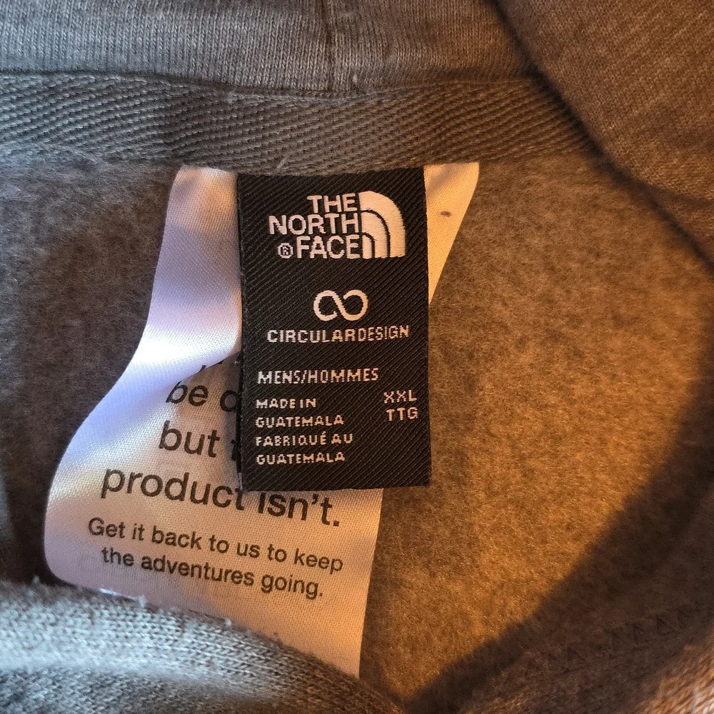 The North Face Men's Gray Bear Logo Pullover Hoodie